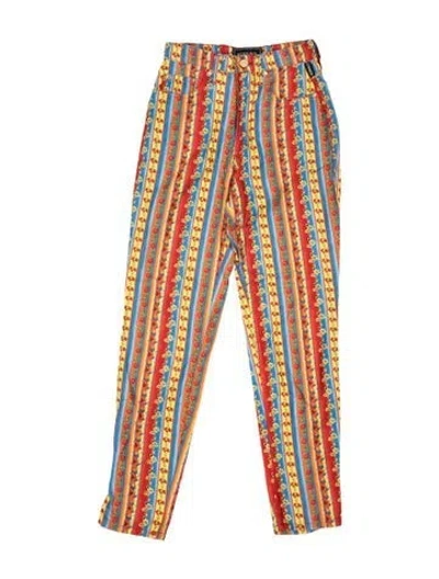 Pre-owned Versace Jeans Couture Vintage Straight Leg Pants In Orange