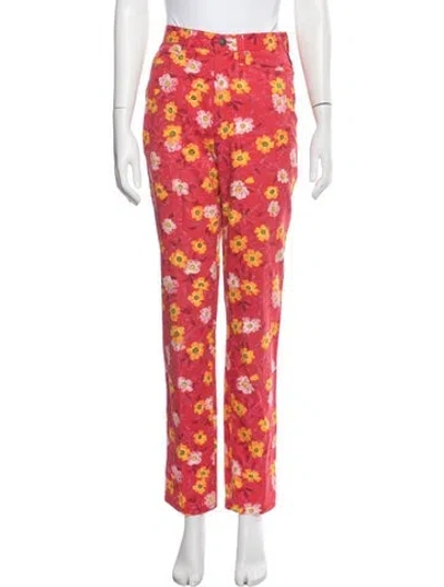Pre-owned Versace Jeans Couture Vintage Straight Leg Pants In Pink