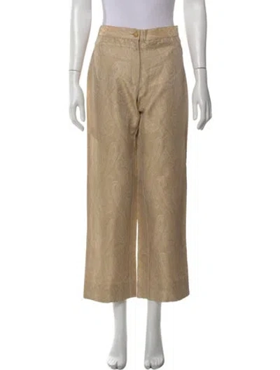 Pre-owned Versace Jeans Couture Vintage Wide Leg Pants In Neutral