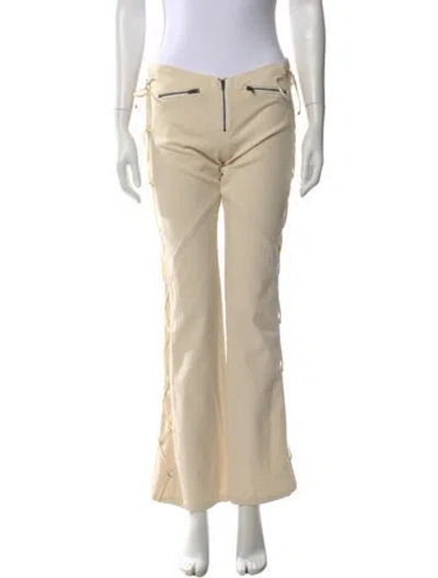 Pre-owned Versace Jeans Couture Vintage Wide Leg Pants In Neutrals