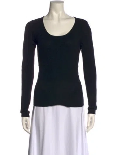 Pre-owned Versace Jeans Couture Vintage Wool Sweater In Black