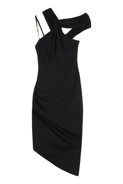 Versace Jeans Couture Viscose Dress In Black