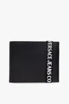 Versace Jeans Couture Leather Wallet In Black
