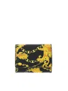 Versace Jeans Couture Man Wallet Black Size - Calfskin In Black