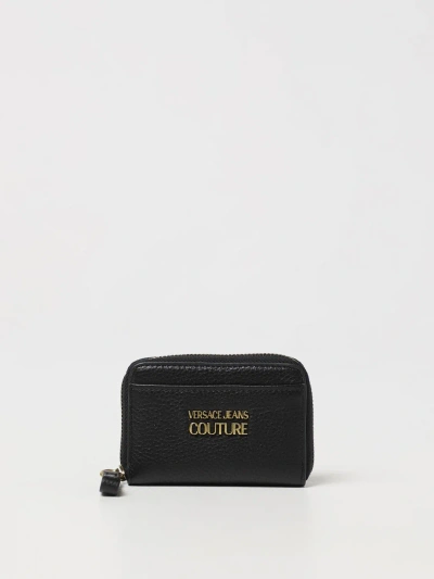 Versace Jeans Couture Wallet In Leather In Black