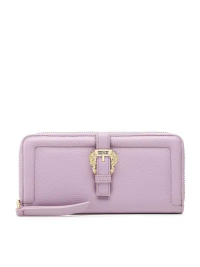 Versace Jeans Couture Wallet In Purple
