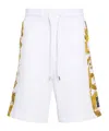 Versace Jeans Couture Watercolour Couture Drawstring Shorts In Multi