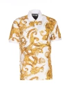 VERSACE JEANS COUTURE WATERCOLOUR COUTURE POLO