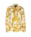 Versace Jeans Couture Watercolour Couture Shirt In Golden