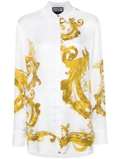 Versace Jeans Couture Watercolour Couture Shirt In White