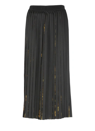 Versace Jeans Couture Watercolour Couture Skirt In Black