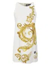 VERSACE JEANS COUTURE WATERCOLOUR COUTURE SLEEVELESS MINI DRESS