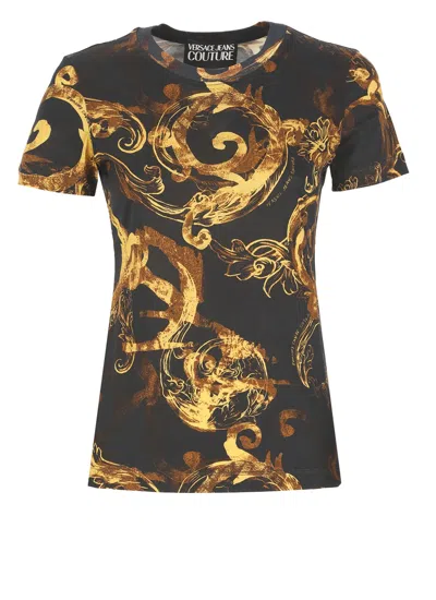 VERSACE JEANS COUTURE WATERCOLOUR COUTURE T-SHIRT