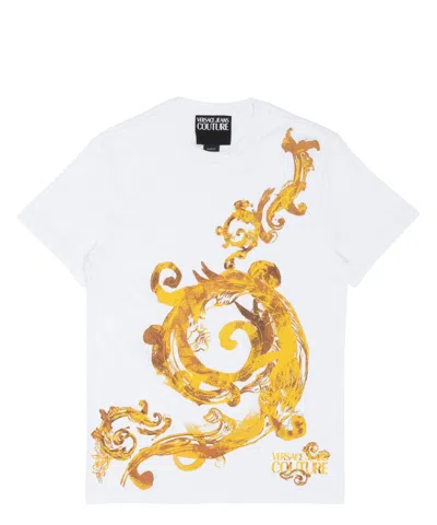 Versace Jeans Couture Watercolour Couture T-shirt In White