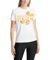 Versace Jeans Couture Logo-print Cotton T-shirt In White