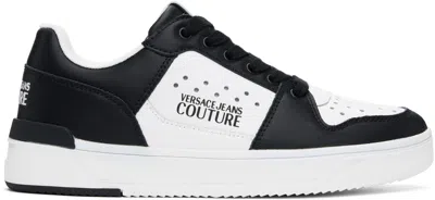 Versace Jeans Couture Starlight Sneaker Perforated Toe Rubber Sole In Black