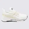 Versace Jeans Couture Dynamic Logo-strap Round-toe Sneakers In White
