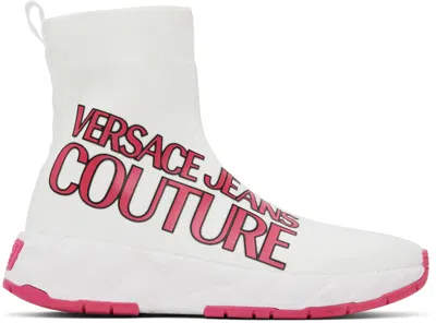 Versace Jeans Couture White Atom Sneakers In E003 White