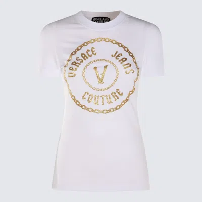 VERSACE JEANS COUTURE WHITE COTTON T-SHIRT