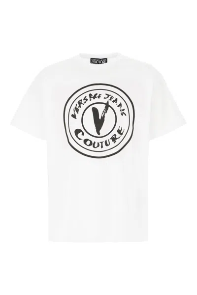 Versace Jeans Couture White Cotton T-shirt