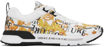 Versace Jeans Couture White Dynamic Sneakers In Eg03 White