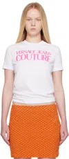 Versace Jeans Couture White Institutional Logo T-shirt