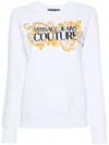 Versace Jeans Couture Logo-print Cotton Sweatshirt In White