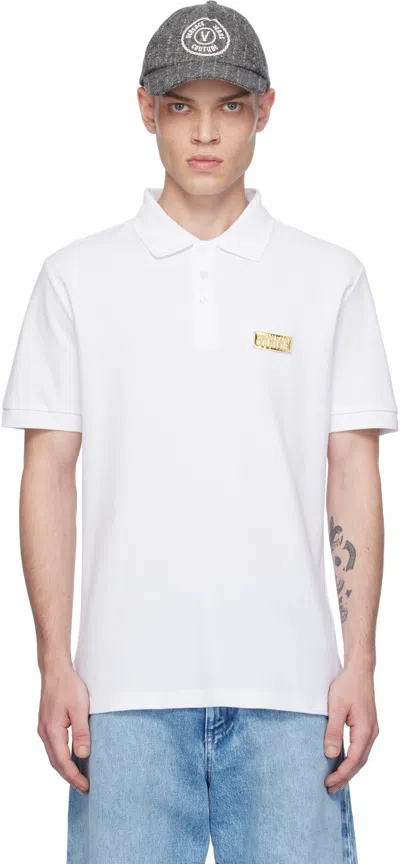 Versace Jeans Couture Polo Shirt  Men Color White In Weiss