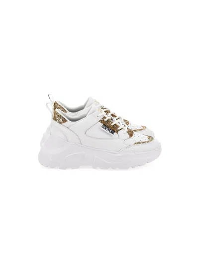 VERSACE JEANS COUTURE VERSACE JEANS COUTURE WHITE LOW TOP SNEAKERS