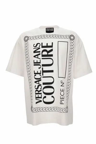VERSACE JEANS COUTURE VERSACE JEANS COUTURE WHITE SHORT SLEEVES T-SHIRT