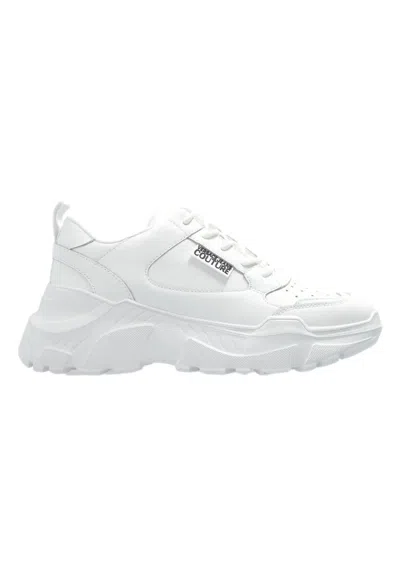 Pre-owned Versace Jeans Couture White Sneakers Speedtrack 77va3sc2 Zp307