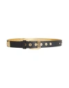 Versace Jeans Couture Woman Belt Black Size 34 Calfskin In Black