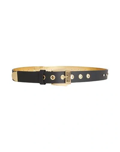 Versace Jeans Couture Woman Belt Black Size 34 Calfskin