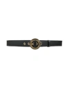Versace Jeans Couture Woman Belt Black Size 38 Calfskin In Black