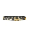 Versace Jeans Couture Woman Belt Dark Brown Size 38 Leather In Brown