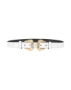 Versace Jeans Couture Woman Belt White Size 30 Leather In White