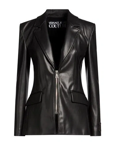 Versace Jeans Couture Woman Blazer Black Size 10 Polyester