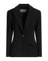 Versace Jeans Couture Woman Blazer Black Size 14 Viscose, Polyamide, Elastane