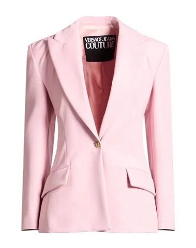 Versace Jeans Couture Woman Blazer Pink Size 14 Viscose, Polyamide, Elastane