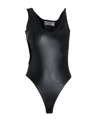 Versace Jeans Couture Woman Bodysuit Black Size L Polyamide, Elastane