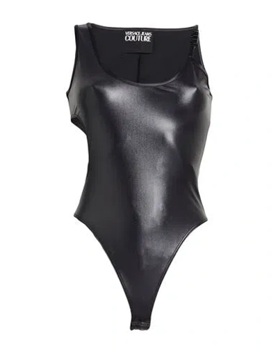 Versace Jeans Couture Woman Bodysuit Black Size S Polyamide, Elastane