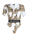 Versace Jeans Couture Woman Bodysuit White Size 8 Cotton, Polyester In White
