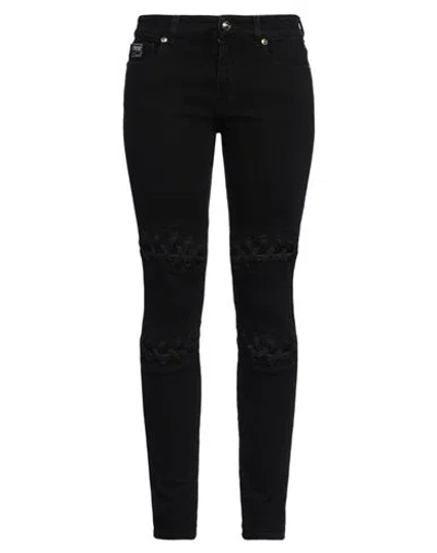 Versace Jeans Couture Woman Jeans Black Size 26 Cotton, Elastane
