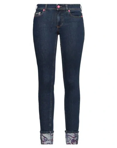 Versace Jeans Couture Woman Jeans Blue Size 4 Cotton, Elastane