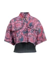 Versace Jeans Couture Woman Denim Shirt Blue Size 4 Cotton In Blue