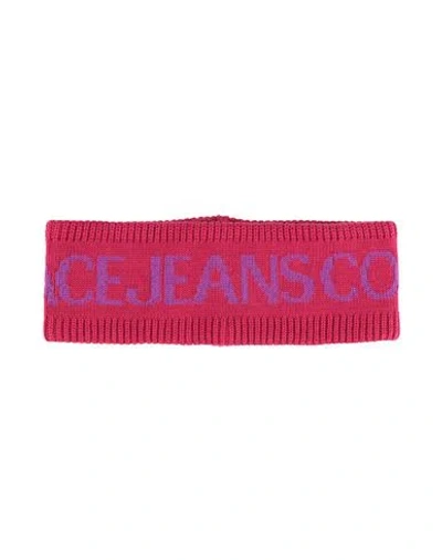 Versace Jeans Couture Woman Hair Accessory Fuchsia Size - Acrylic, Wool In Pink