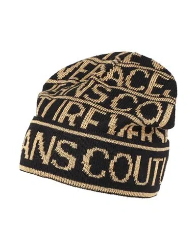 Versace Jeans Couture Woman Hat Black Size Onesize Wool, Acrylic, Viscose, Polyamide, Metallic Fiber
