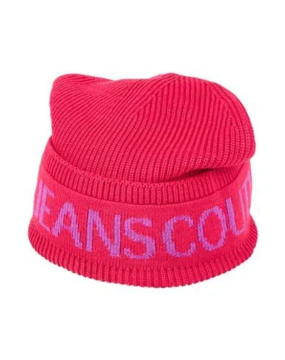 Versace Jeans Couture Woman Hat Magenta Size Onesize Acrylic, Wool In Red