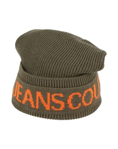 Versace Jeans Couture Woman Hat Military Green Size Onesize Acrylic, Wool