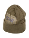 Versace Jeans Couture Woman Hat Military Green Size Onesize Acrylic, Wool